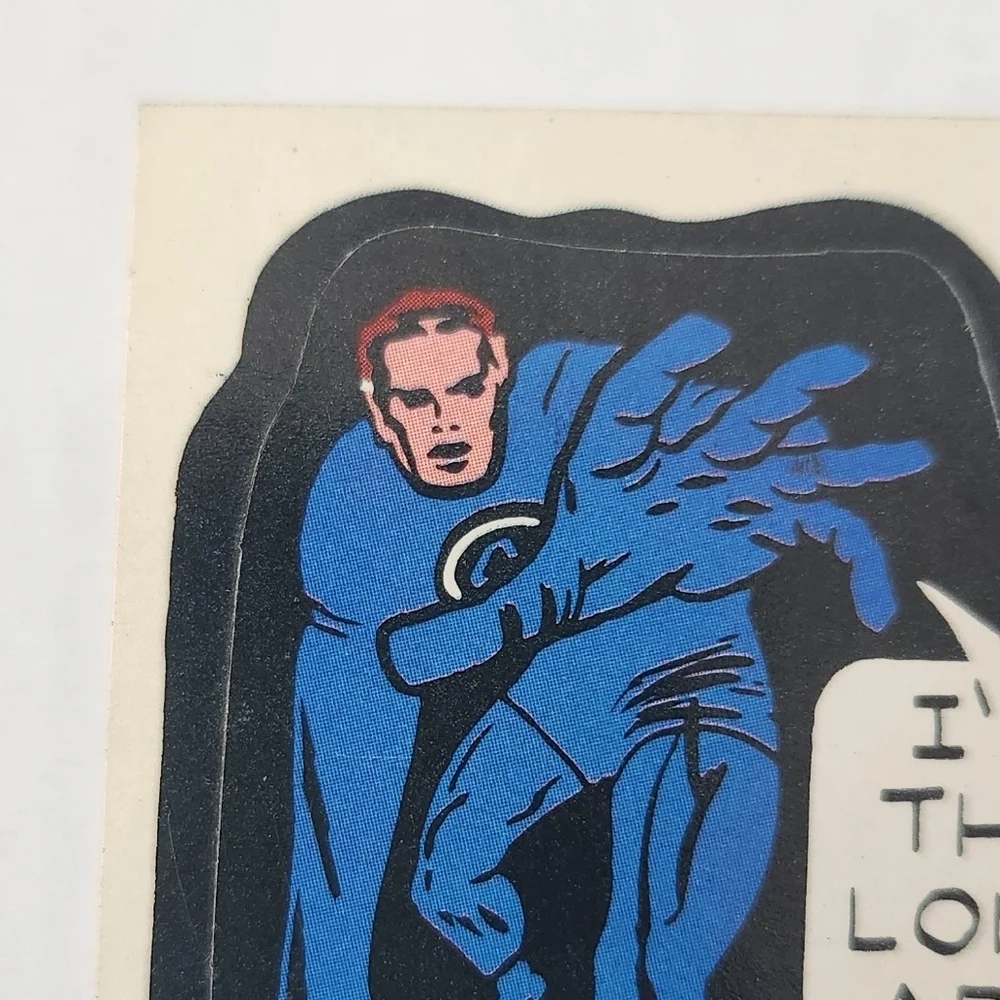 ✨VINTAGE 1975 Topps Marvel Comic Book Heroes Sticker Card - Mr. Fantastic ✨